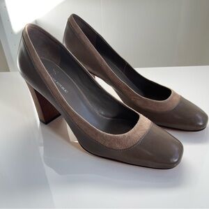 BANANA REPUBLIC Heeled Leather and Suede Shoes Size 9.5